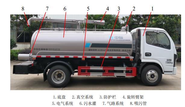 中标环境7吨环卫吸粪车